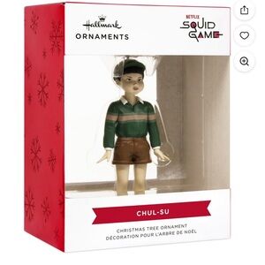 New Hallmark Squid Game Chul-Su Christmas Ornament